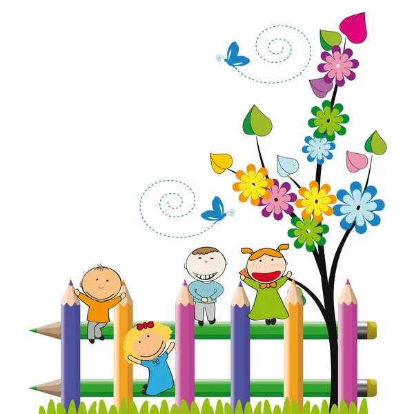 depositphotos 10473264 stock illustration happy kids